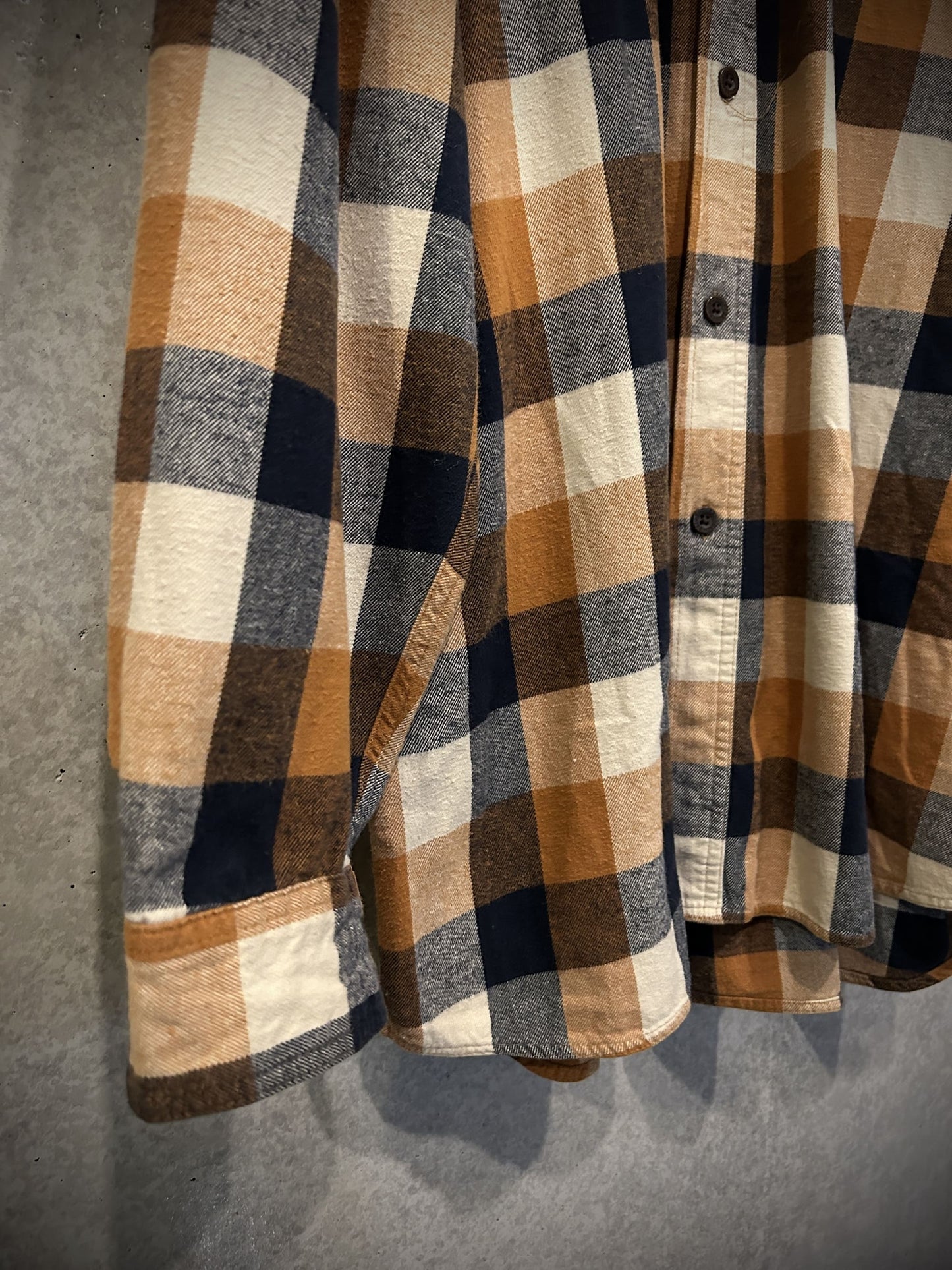 "RED HEAD"  90's ~ 00's block check flannel shirt