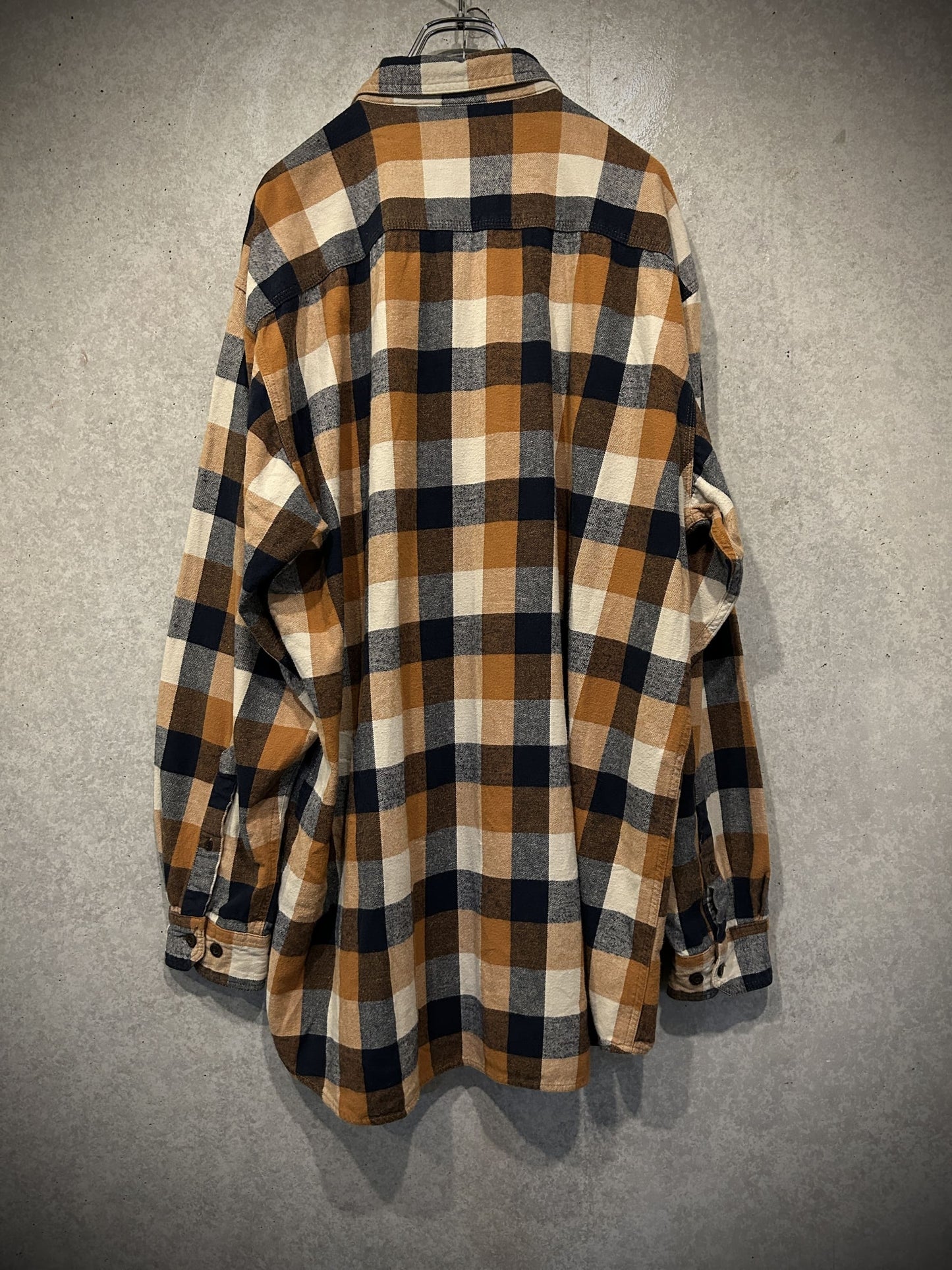 "RED HEAD"  90's ~ 00's block check flannel shirt