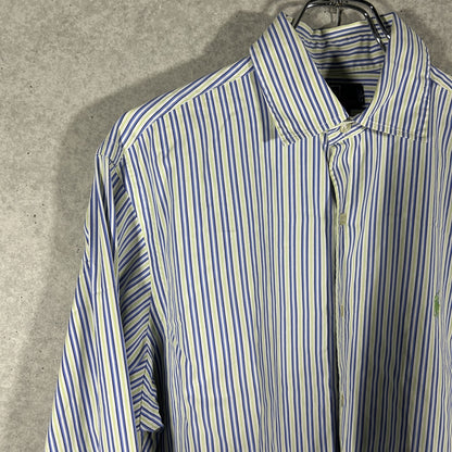 "Ralph Lauren" broad color stripe shirt