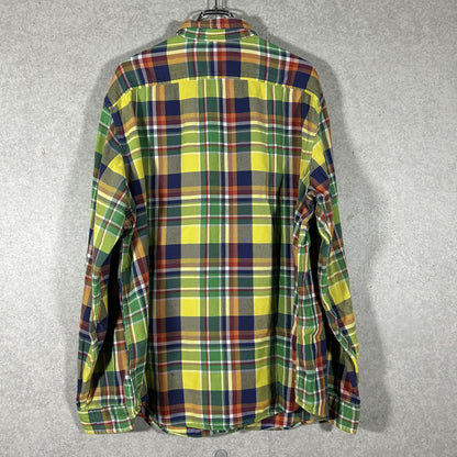 "Ralph Lauren" green check flannel shirt