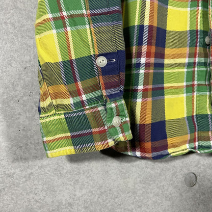 "Ralph Lauren" green check flannel shirt