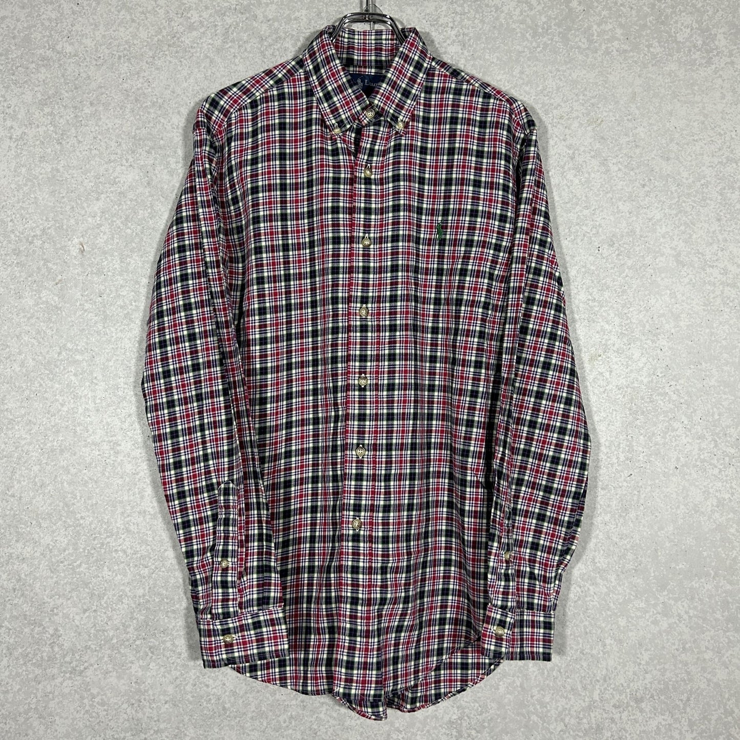 "Ralph Lauren" over check shirt