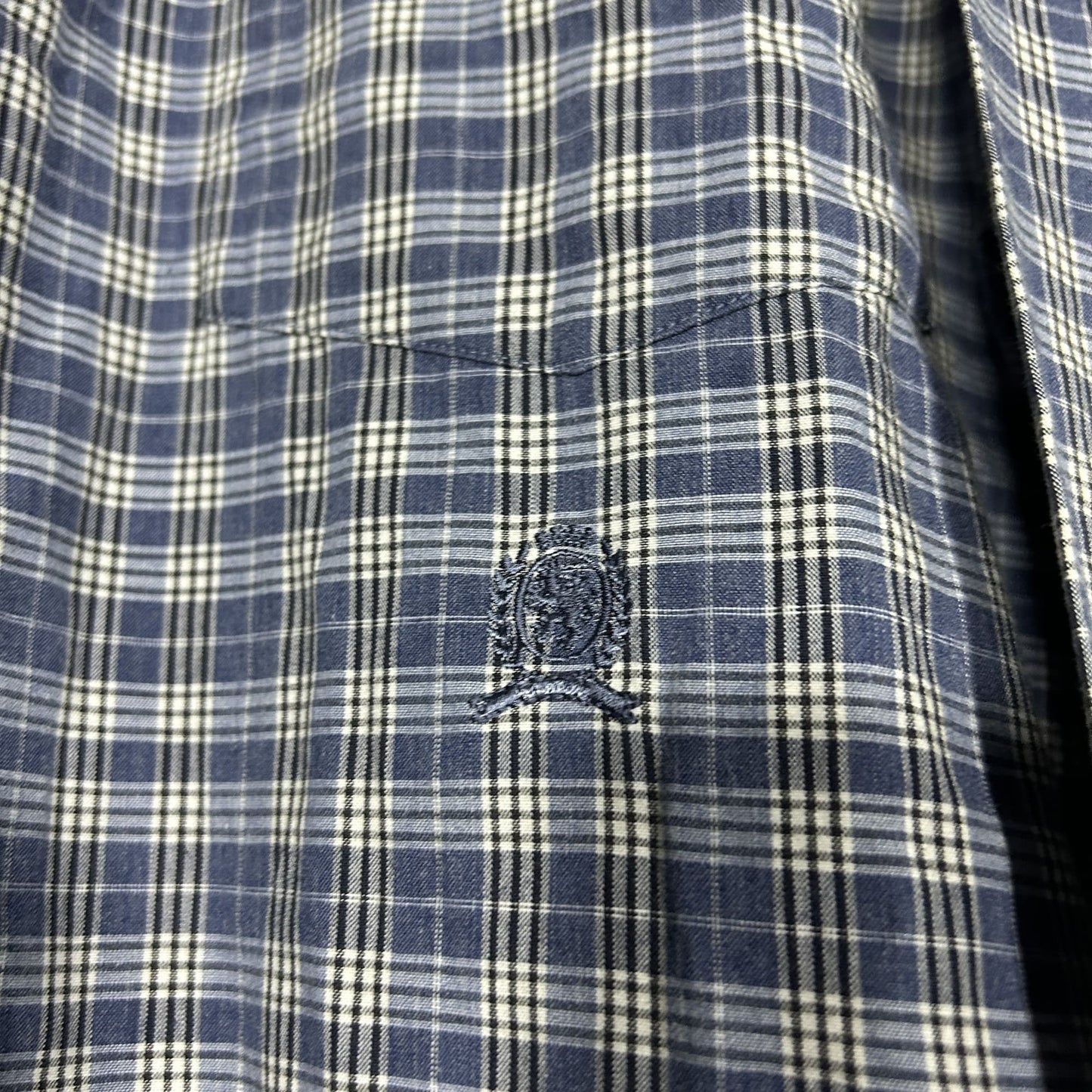 "Tommy Hilfiger"  90‘s blue gingham check shirt