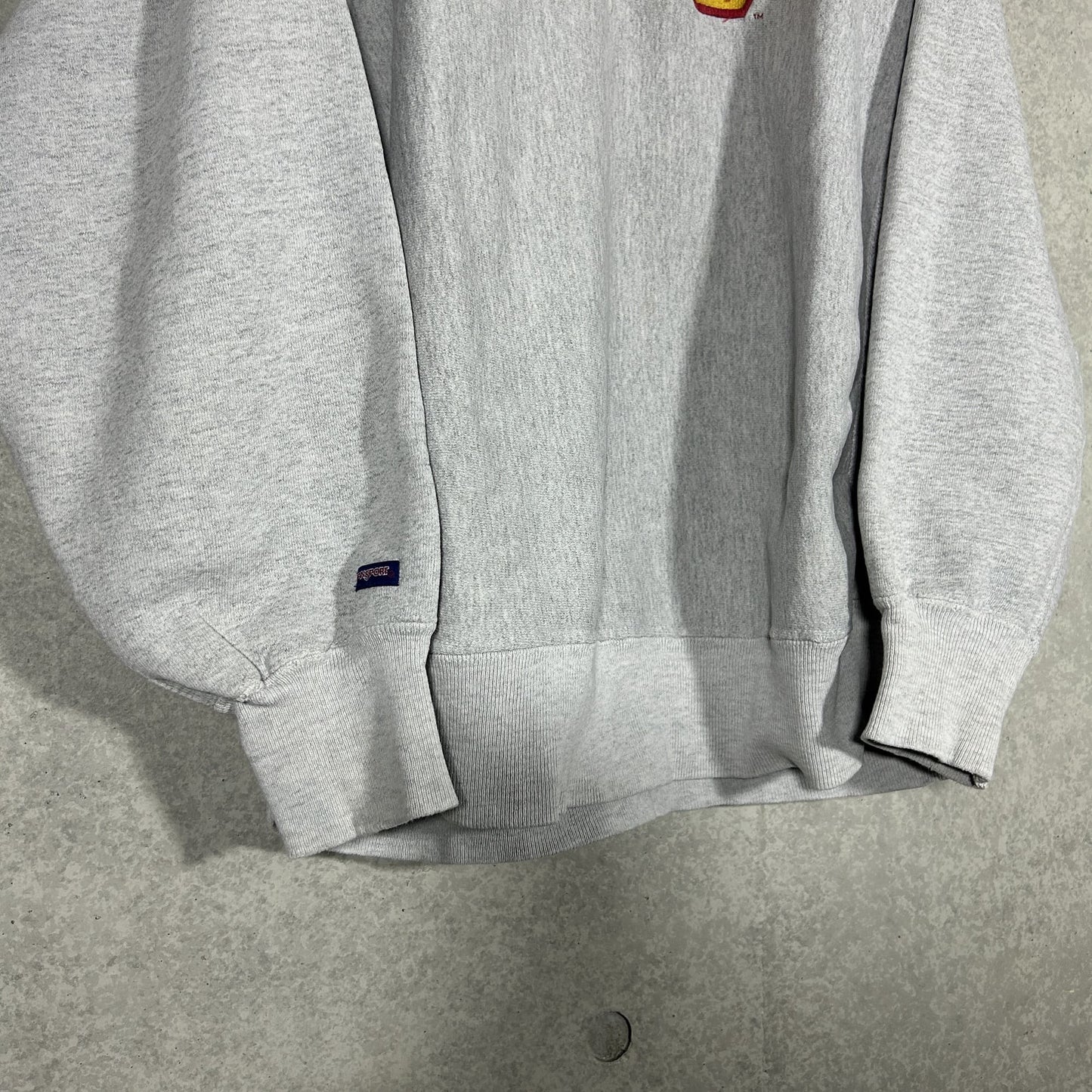 "JAN SPORT" gray sweat