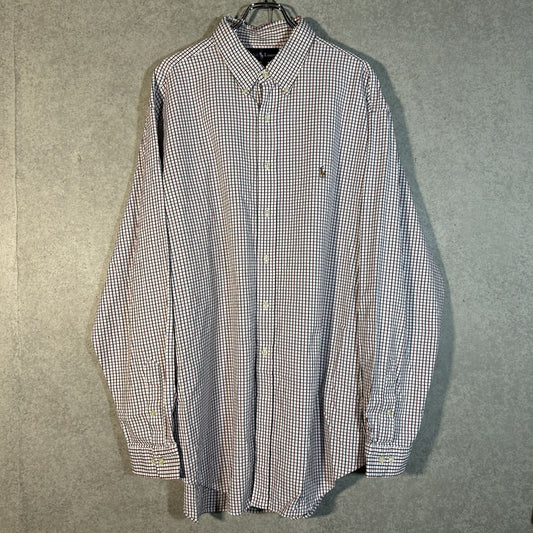 "Ralph Lauren" oxford gingham check shirt