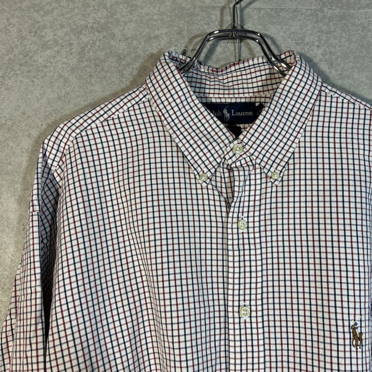 "Ralph Lauren" oxford gingham check shirt