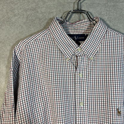 "Ralph Lauren" oxford gingham check shirt