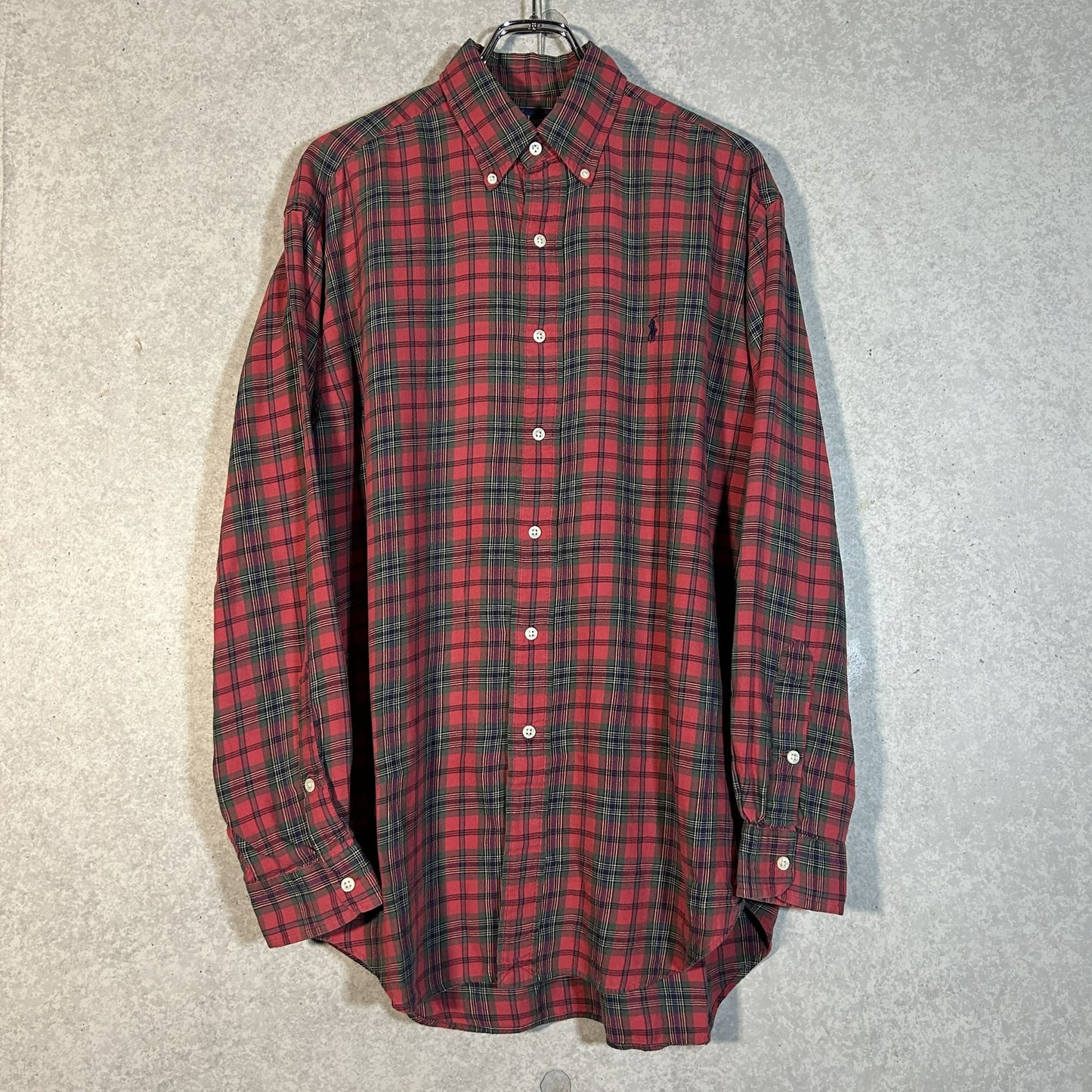 "Ralph Lauren" red check shirt