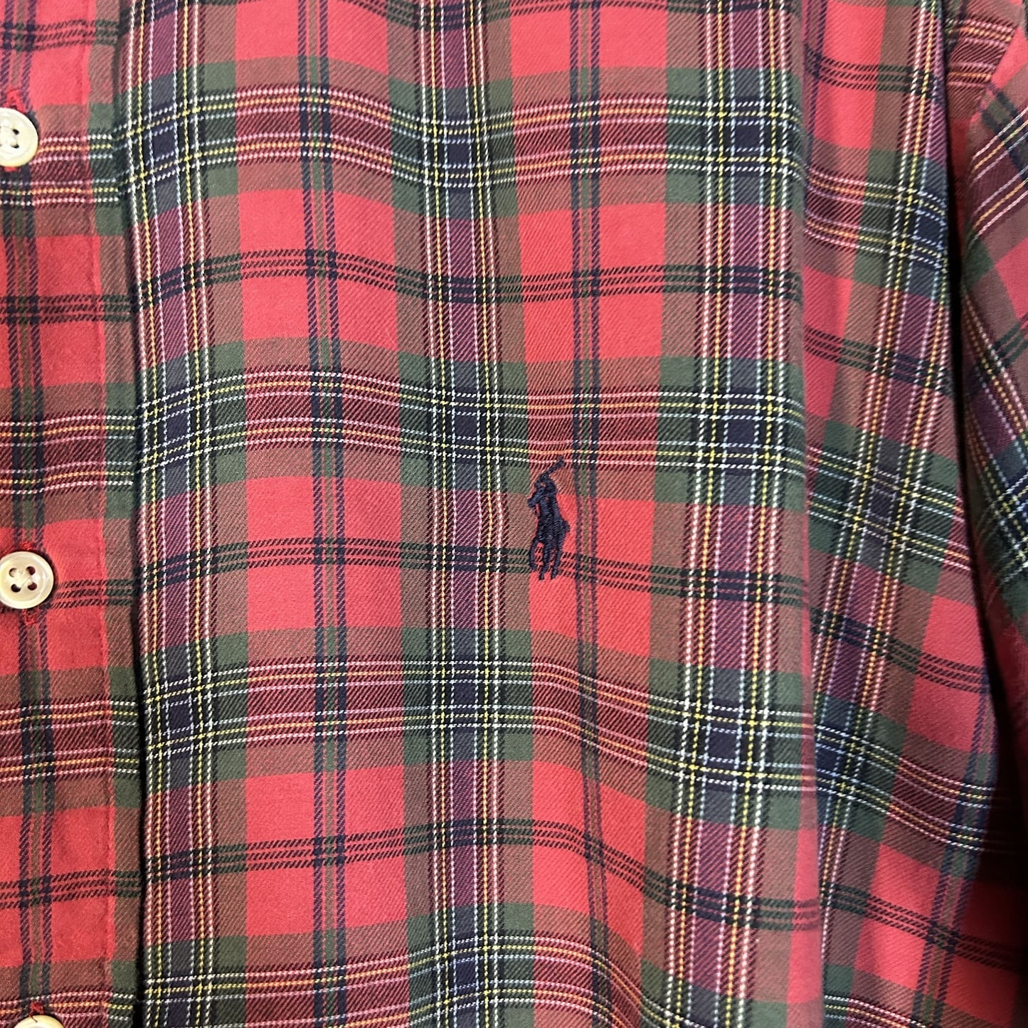 "Ralph Lauren" red check shirt