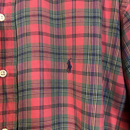 "Ralph Lauren" red check shirt