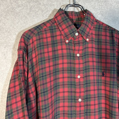 "Ralph Lauren" red check shirt