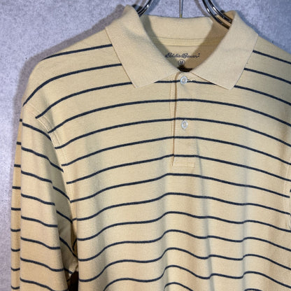 "Eddie Bauer" cotton border polo shirt