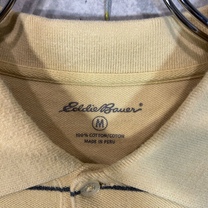 "Eddie Bauer" cotton border polo shirt