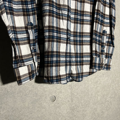 white check flannel shirt