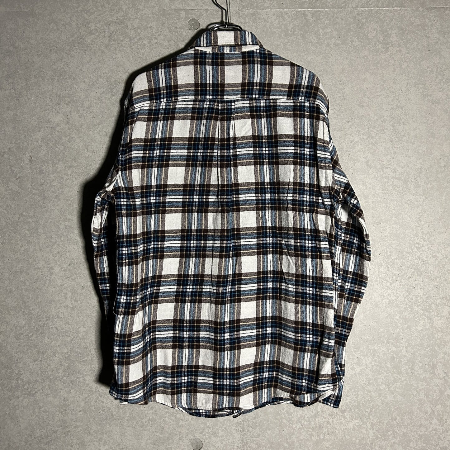 white check flannel shirt