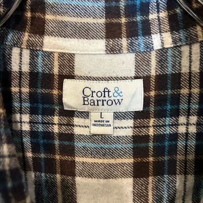 white check flannel shirt