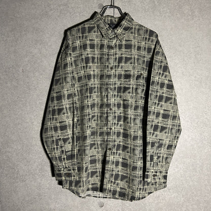 geometric window pattern shirt