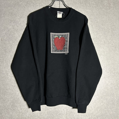 "JERZEES" 90s apple print sweat