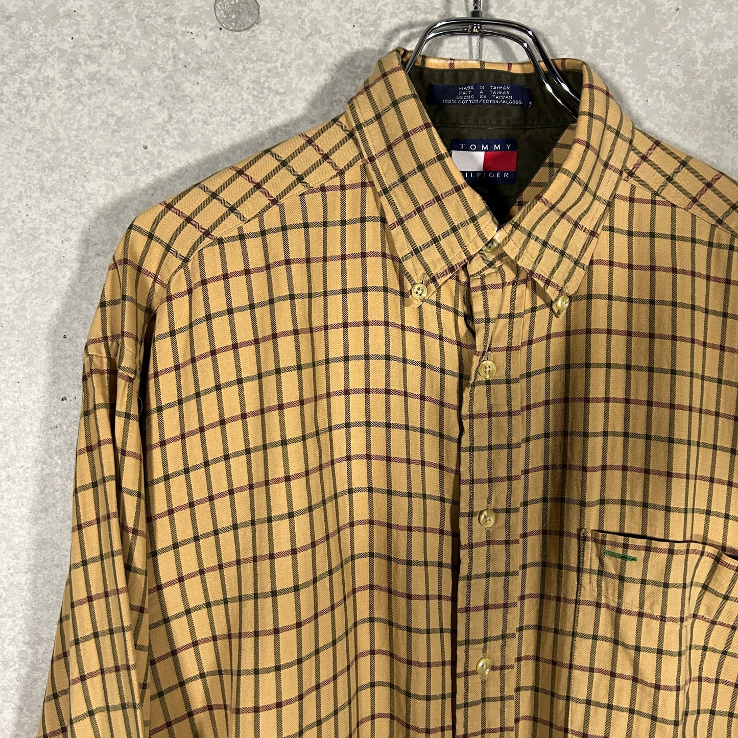 tommy hilfiger block check  shirt