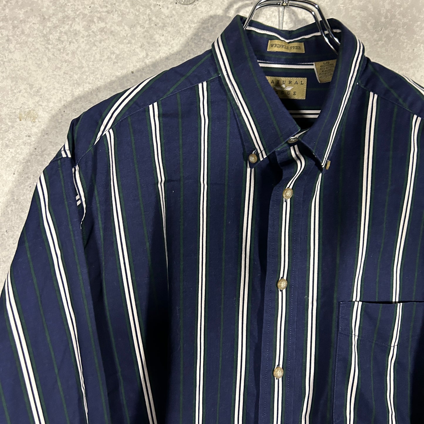 blue white stripe  shirt