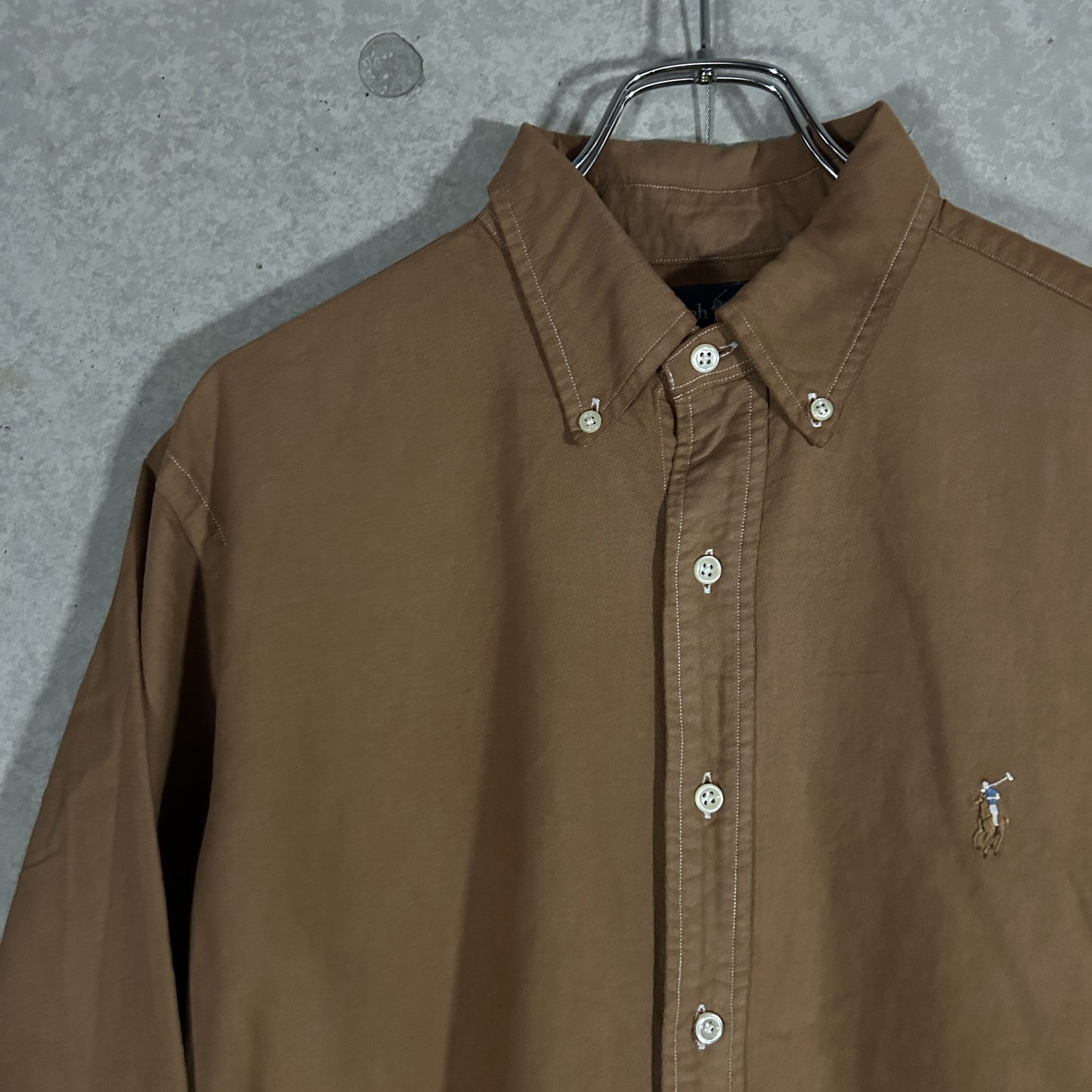 "Ralph Lauren" brown oxford shirt