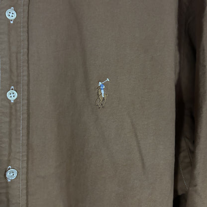 "Ralph Lauren" brown oxford shirt