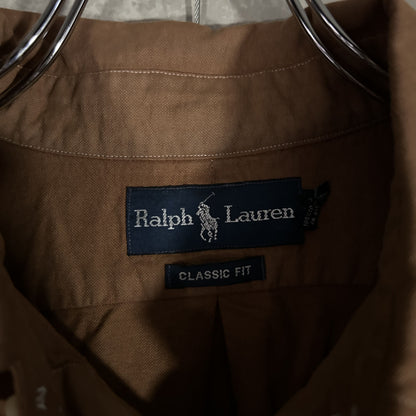 "Ralph Lauren" brown oxford shirt