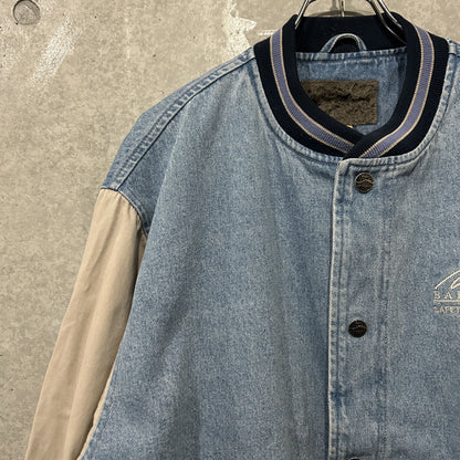 denim stadium jacket